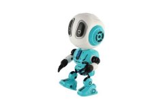 Robot ECHO repetând propoziții albastru