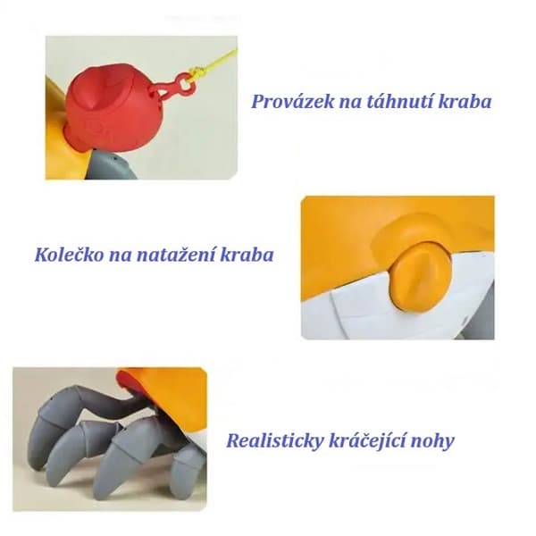 Bavytoy Roztomilý chodící krab na natažení