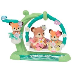 Sylvanian Families szarvaskutyák virághintán