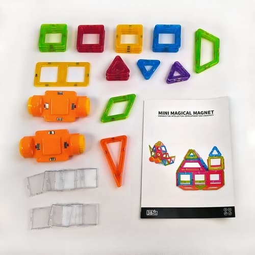 Magnetická stavebnice Barevná 38 ks