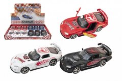 Auto Kinsmart Dodge Viper GTS-R 1:36 12,5cm kov/plast na zpětné natažení