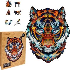 Drevené farebné puzzle - Mighty Tiger