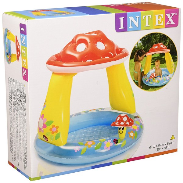Piscine pour enfants Intex Toadstool avec auvent 102x89 cm