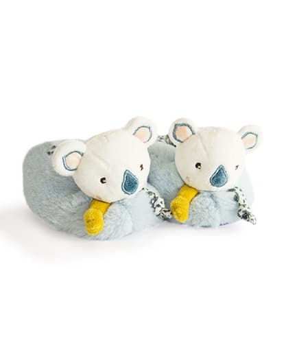 Set de Regalo Doudou - Set de Primeros Patucos Yoca Koala con Sonajeros 0-6 meses