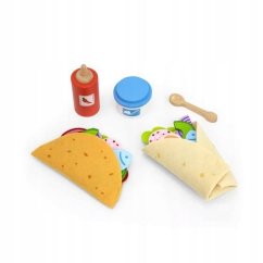 Set d'aliments en bois
