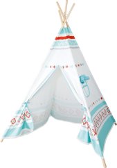 Kis lábú teepee fehér és kék teepee