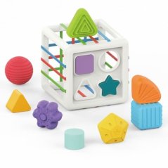 Szenzoros puzzle gyerekeknek színes formákkal 11 db.