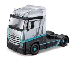 Bburago - Haulers custom cabs, M-B Actros Gigaspace, stříbrná, 1:43