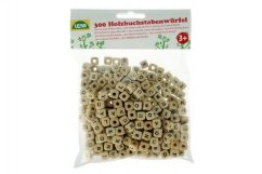 Fából készült betűgyöngyök 300db 10mm-es zacskóban