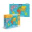 Magnetická hra Mapa světa 145ks v krabici 37,5x29,5x6,5cm