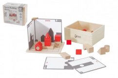 Spațiu din lemn 41pcs în cutie de lemn 18,5x16x9cm