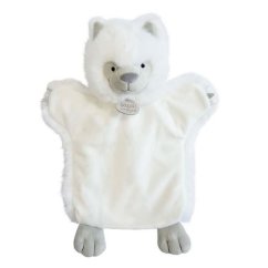 Doudou Plüss báb Fehér farkas 25 cm