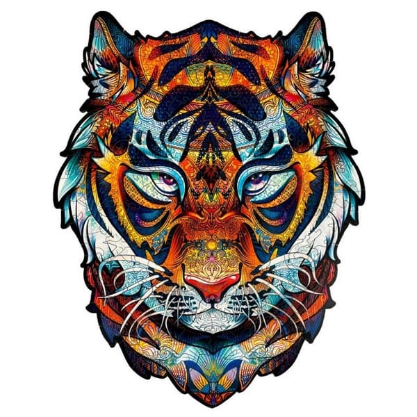 WOODEN COLOUR PUZZLES - Mighty Tiger