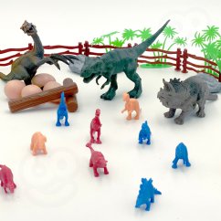 Jeu de figurines de dinosaures 40 pièces
