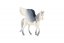 Cal cu aripi alb-cenușiu zooted plastic 14cm în pungă