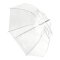 Paraguas Teddies transparente blanco plástico/metal 82cm en bolsa