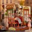 RoboTime 3D dřevěná skládačka Miniatura domečku Bistro na Champs-Élysées
