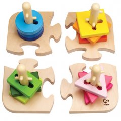 Hape Kreatívne drevené puzzle
