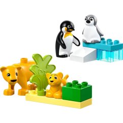 Lego Duplo 10442 Rodinky divokých zvířat: Tučňáci a lvi