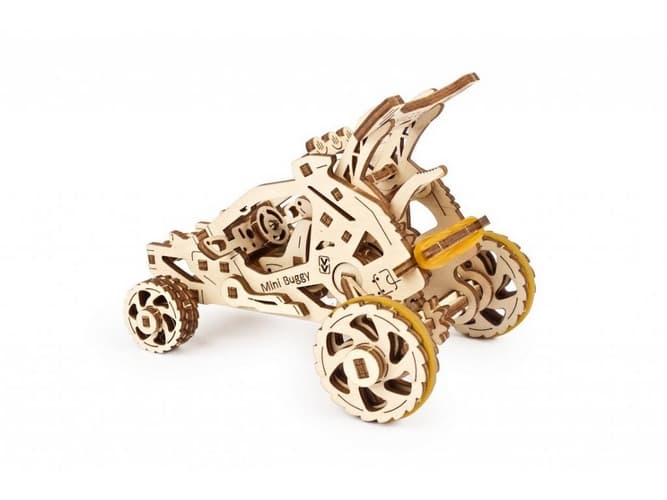 Ugears 3D dřevěné mechanické puzzle Mini bugina