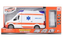 Ambulanță cu baterii și targă