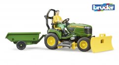 Bruder 62104 BWORLD John Deere X949 tractor de grădină cu figurină