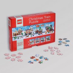 Chronicle Books Puzzle LEGO® karácsonyi vonat puzzle 4x100 db