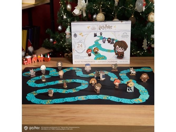 Adventní kalendář Ugears 3D skládačka Harry Potter Cesta do Bradavic