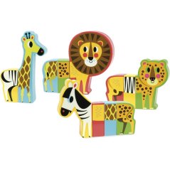 Vilac Puzzle din lemn Happy Safari