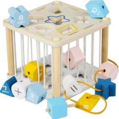 Drewniana kostka sensoryczna