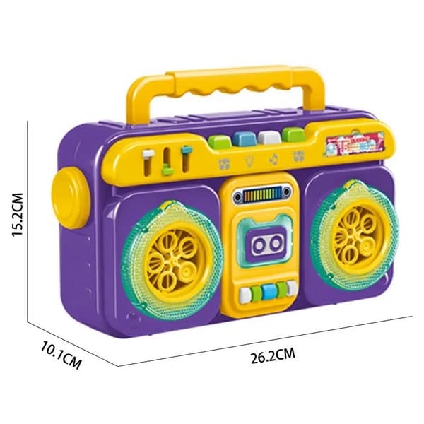 Radio à bulles avec lumière et musique violette