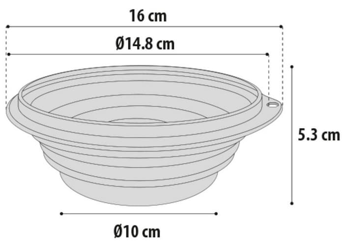 Flamingo Cestovní miska silikonová šedá 500ml