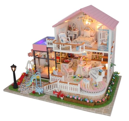 Maison miniature pour deux enfants Villa mignonne
