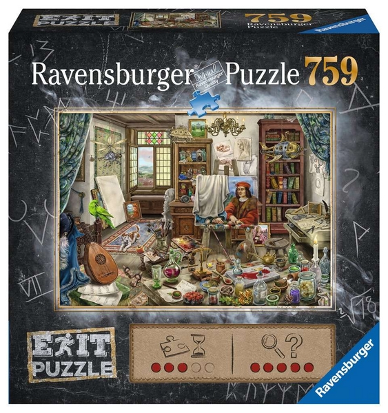 Puzzle di uscita Ravensburger da 759 pezzi: Studio d'arte