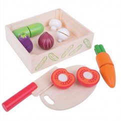 Bigjigs Toys Rebanando verduras en una caja