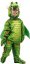 Costume de dragon à petit pied vert