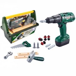 Boîte à outils pour enfants - set avec tournevis et perceuse 15 pcs.