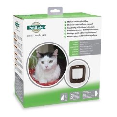 PetSafe® kézi macska- és kutyaajtó DeLuxe barna színben
