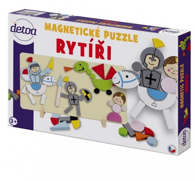 Magnetické puzzle Rytieri v krabici 34x23x3,5cm