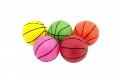 Balón de baloncesto de goma de 8,5cm en red