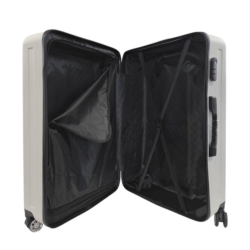 Bavy Cestovní kufr skořepinový 28" Stripes White