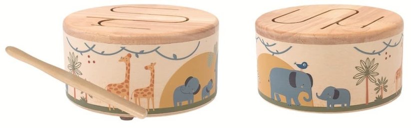 2Kids Toys Dřevěný bubínek Safari