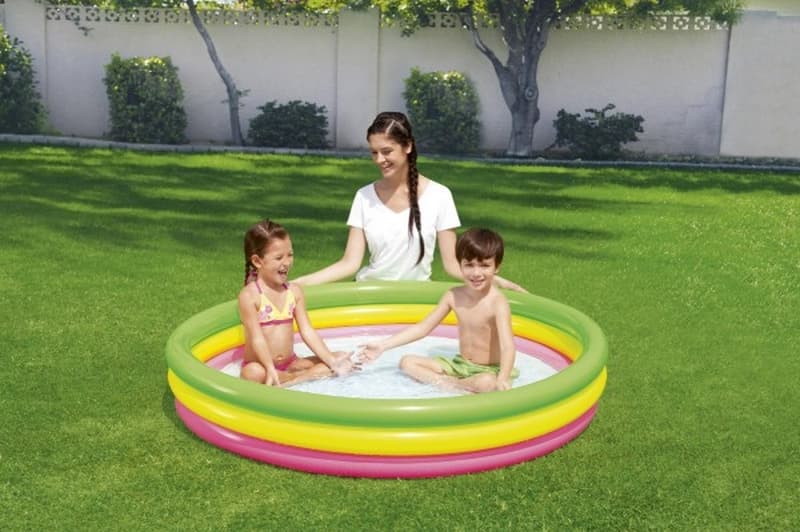 Piscine gonflable pour enfants de couleur 152x30cm