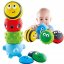 Palline sensoriali Happy in silicone, set da 4