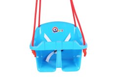 Houpačka Baby plast 36x30x29 cm modrá