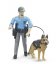 Bruder 62150 BWORLD Agente de policía con perro