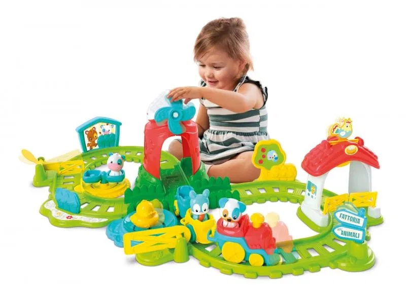 Clementoni Baby velká vláčkodráha farma