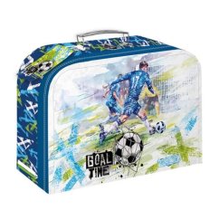 Papierowe etui/walizka szkolna Goal Time 35x23x10cm