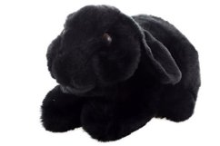 Plyšový čierny králik 22 cm ECO-FRIENDLY