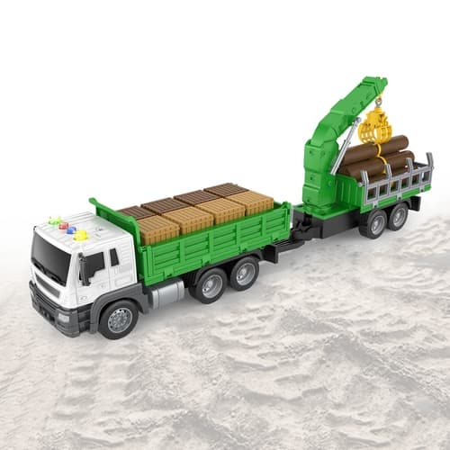 Bavytoy Nákladní auto s jeřábem na dřevo